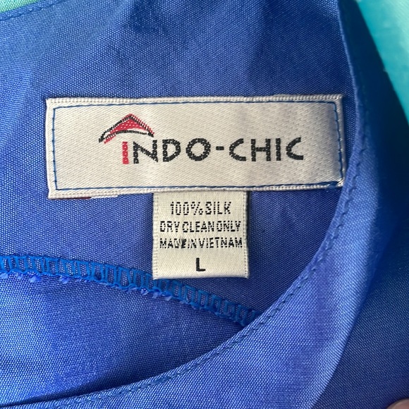 Indo-Chic Silk Dress Top & Jacket - Picture 2 of 12